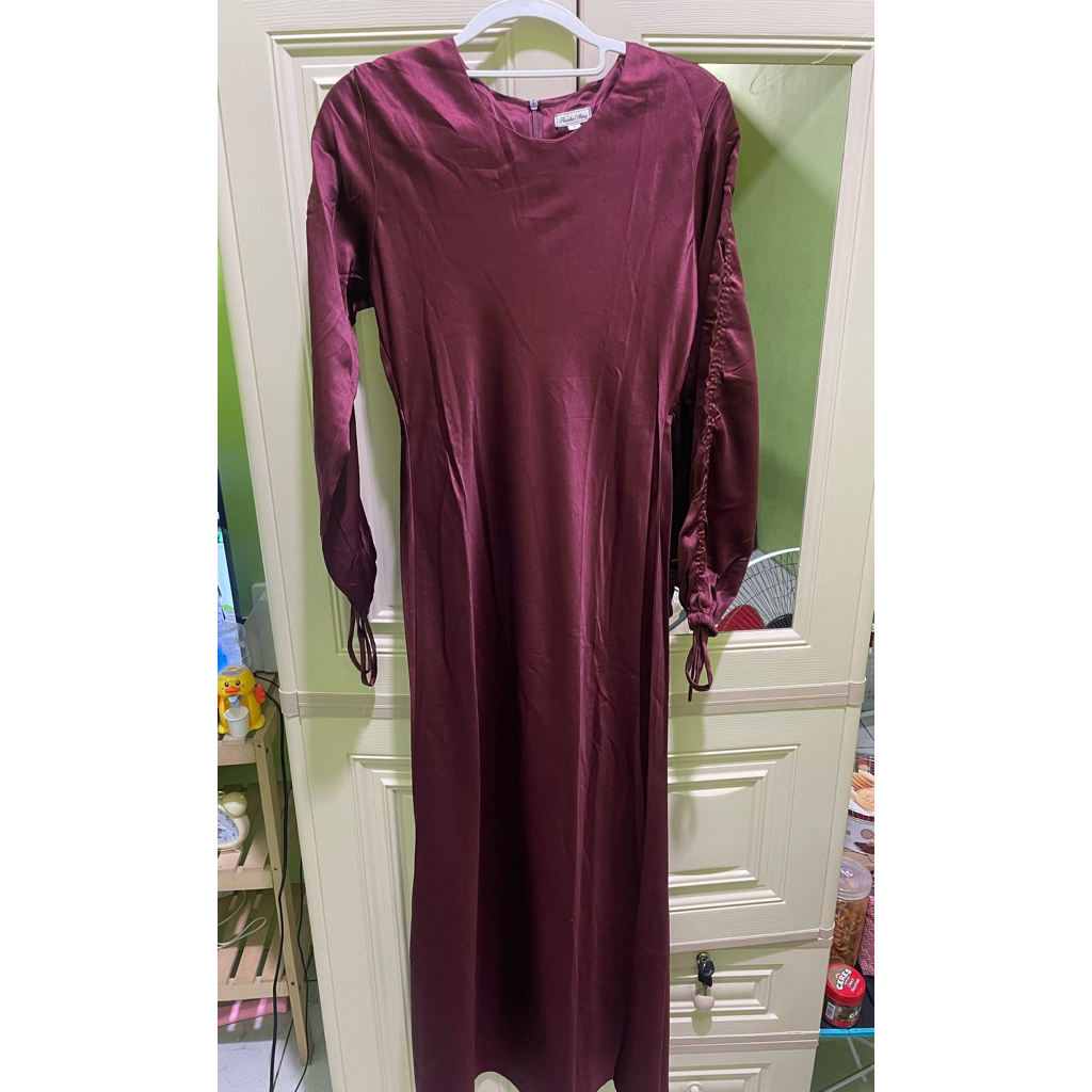 preloved dress silk satin