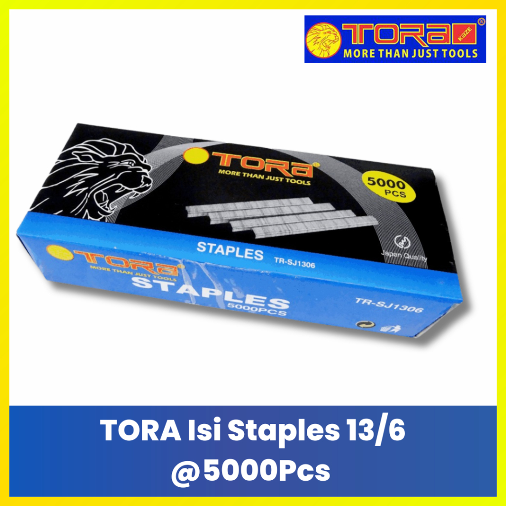 TORA Peluru Hekter  13/6 MM Box Isi 5000 Pcs /Isi Staples Jok Motor Sofa