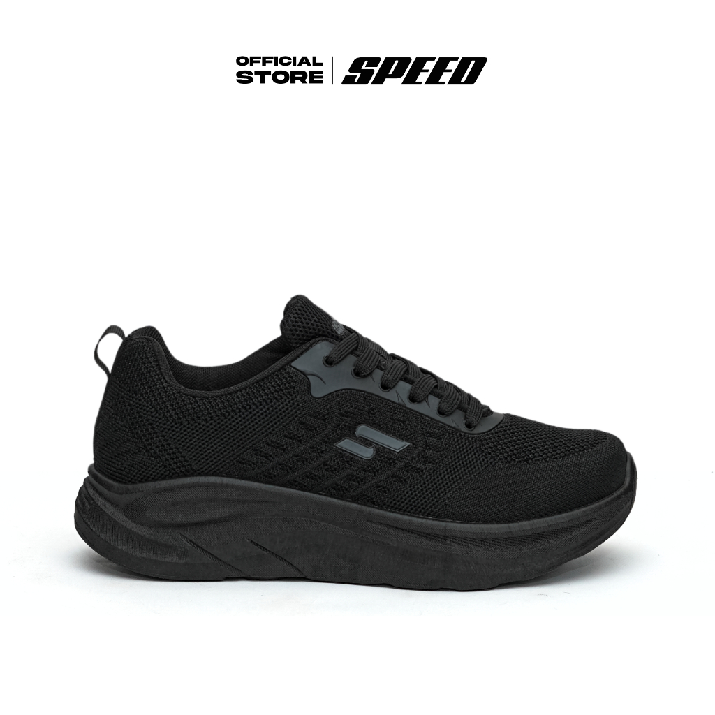 Speed -  Sepatu pria - Ekuador Full Black - Sneakers pria - sepatu sport - Sepatu Kasual 38-43