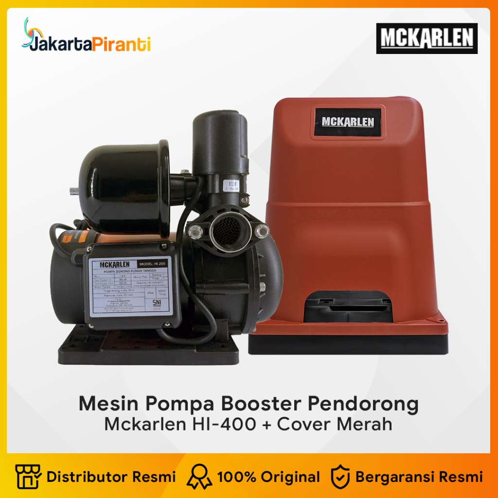 Pompa Booster Silent MCKARLEN HI-400 Mesin Pompa Air Pendorong Booster Pump Mckarlen HI400 Mckarlen 