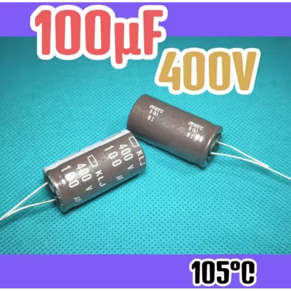 3 Pcs Kapasitor Elco 100uf 400v Capasitor Elko 400v 100uf