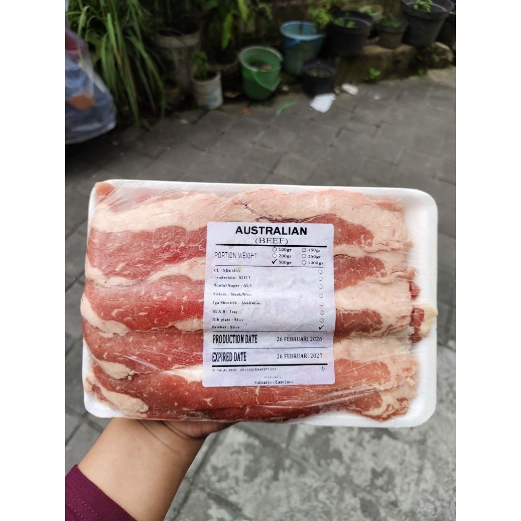 Brisket Aus Slice 500gr