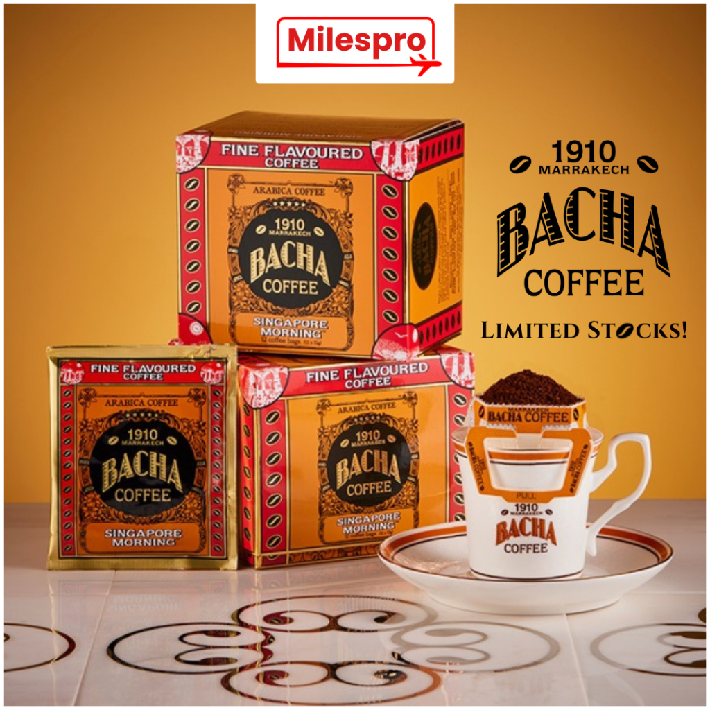 Bacha Coffee Masters 1910 - Singapore Morning Coffee Bag Exp 2029 Gift Box Original 100% Arabica