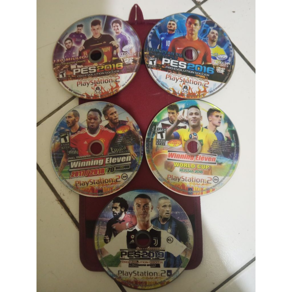 Kaset CD DVD PS2 Playstation2 PES Winning Eleven 2016 2017 2018 2019