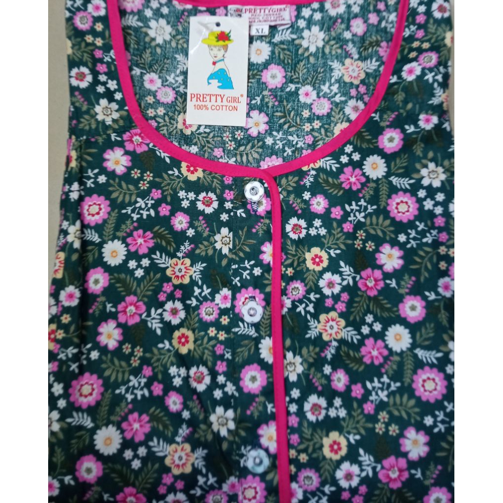 DASTER KATUN JUMBO XL MENYUSUI / DASTER KATUN JUMBO ADEM / BAJU TIDUR JUMBO / DASTER XL PRETTYGIRL