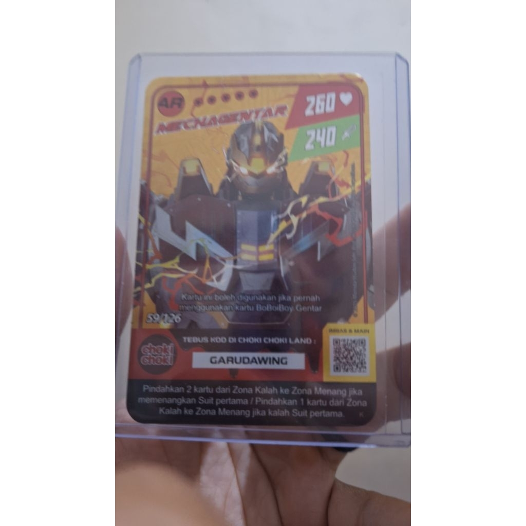 KARTU AR MECHAGENTAR CHOKI-CHOKI X BOBOIBOY