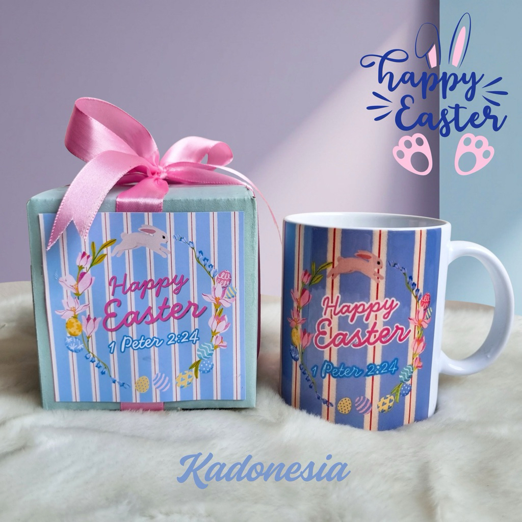 Mug Paskah Easter Gift / Souvenir Paskah / Hadiah Paskah Mug Custom