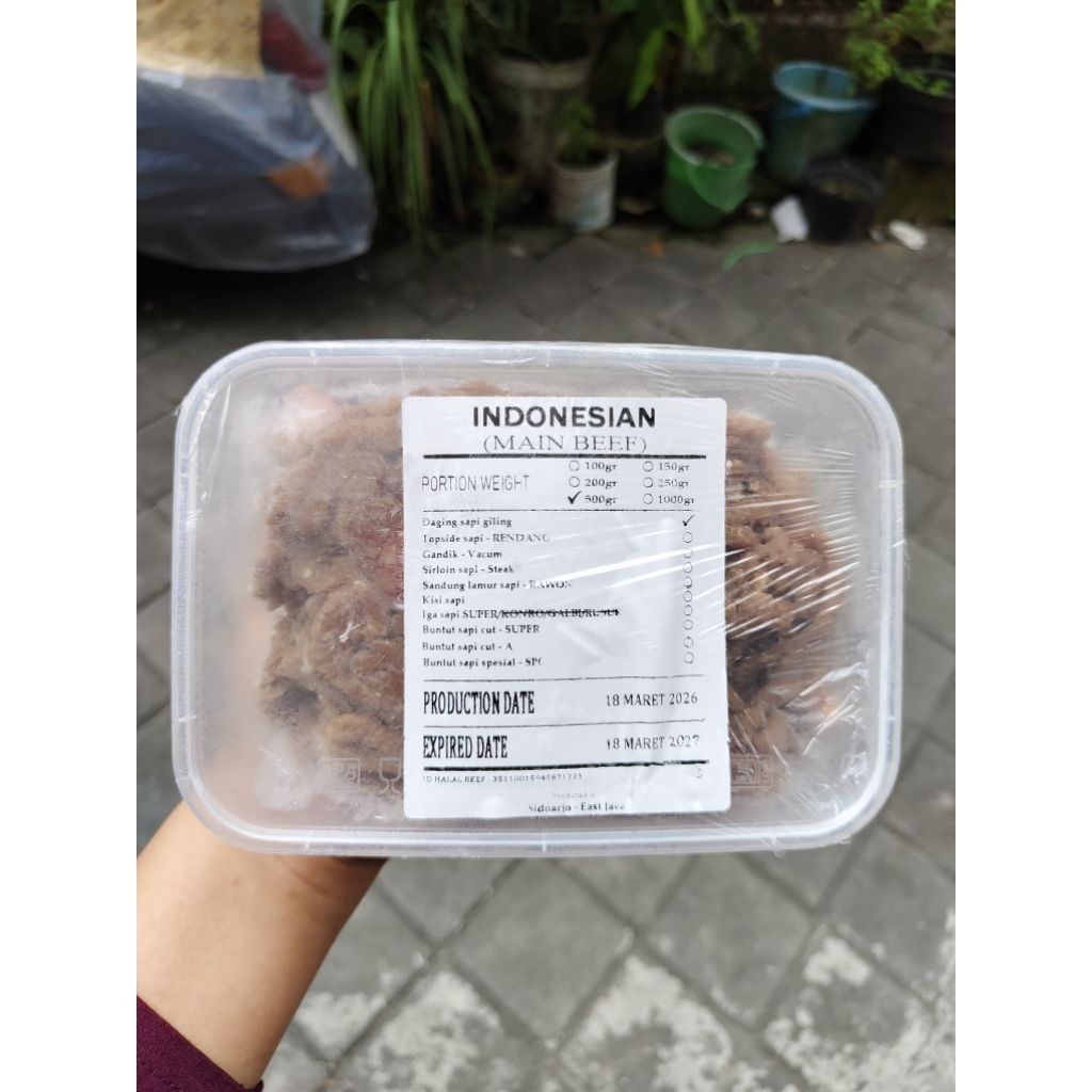 Daging Sapi Giling 500gr