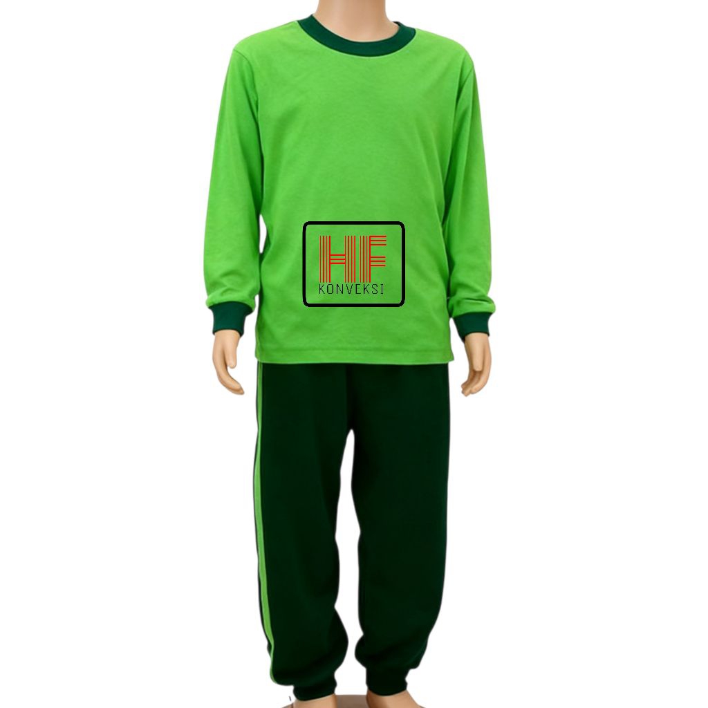 Seragam Olahraga TK PAUD Hijau Hijau