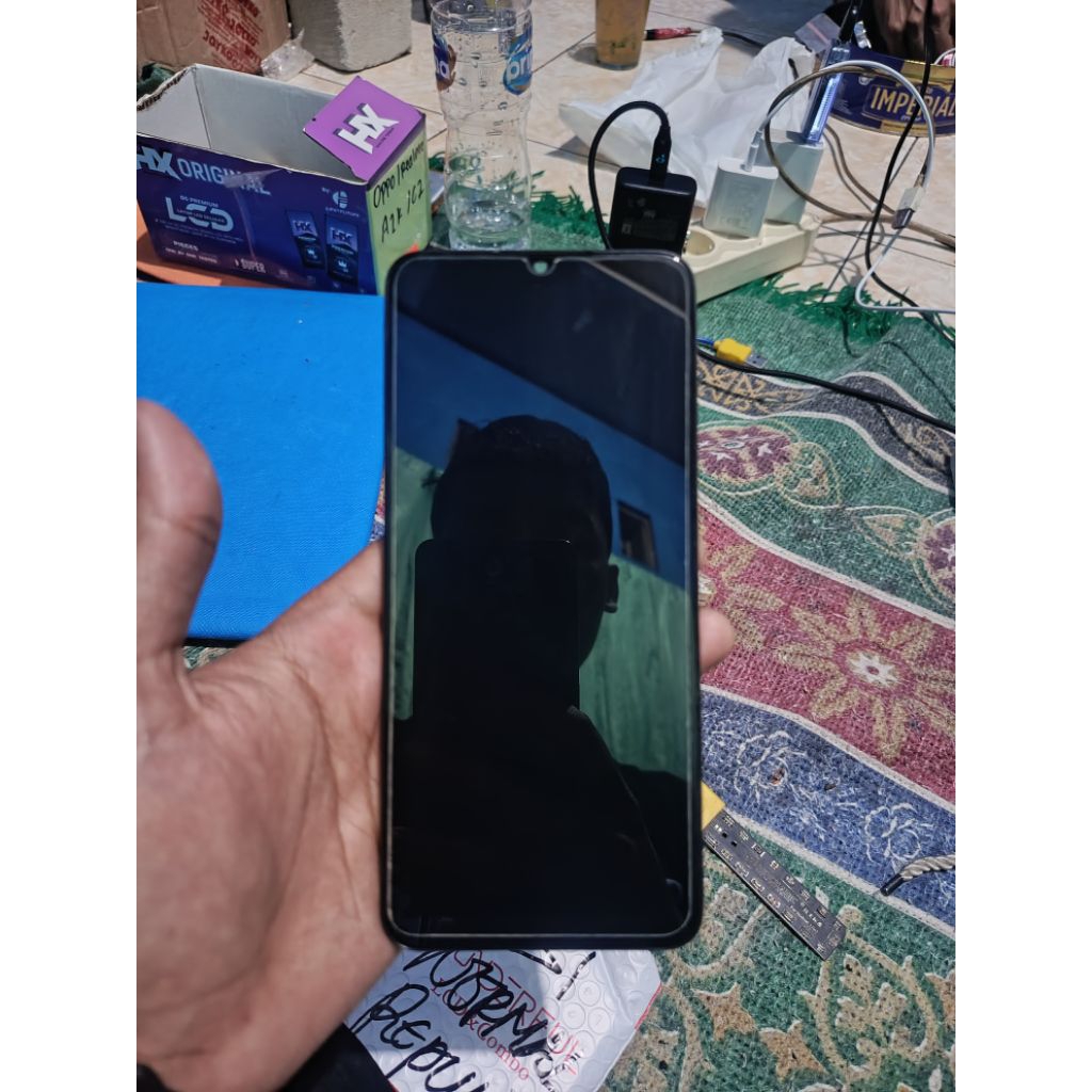 LCD TOUCHREEN OPPO A31 REPUBISHED BERFUNGSI NORMAL ASLI COPOTAN BERGARANSI