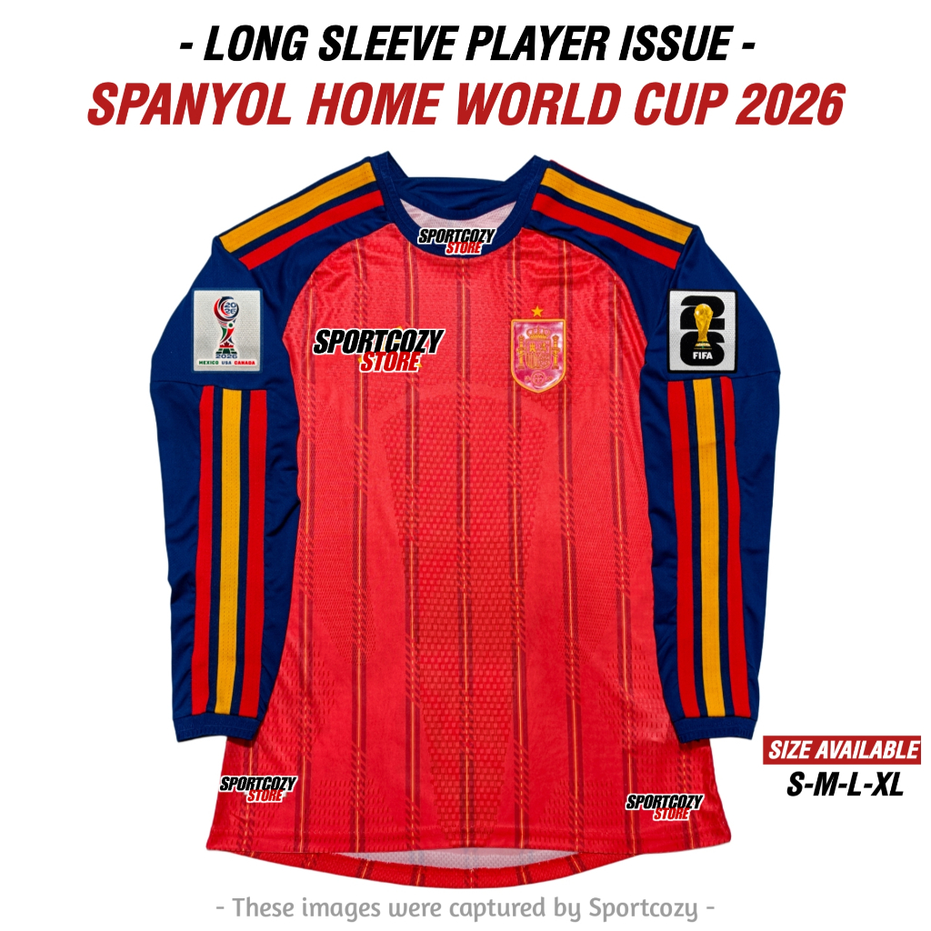 LONG SLEEVE PLAYER ISSUE | JERSEY SPN HOME WCUP 2026