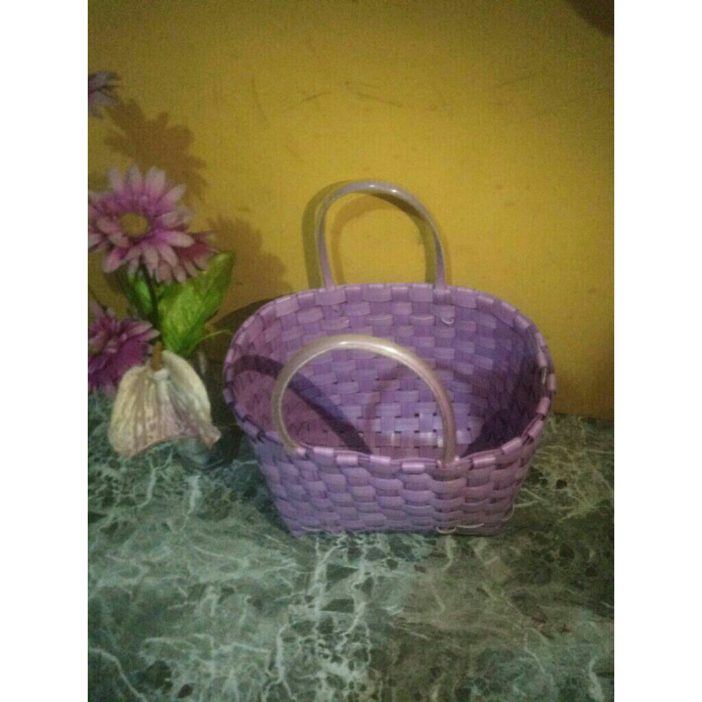 Tas Anyaman Plastik Ukuran mini