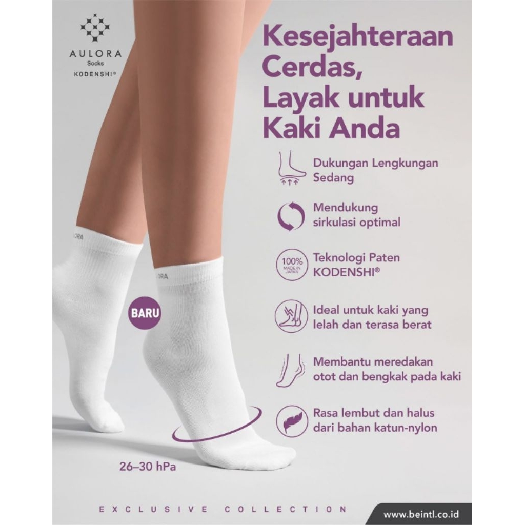 100% GARANSI ORIGINAL KAOS KAKI AULORA PUTIH. KAOS KAKI AULORA. AULORA SOCKS WHITE. KAOS KAKI AULORA