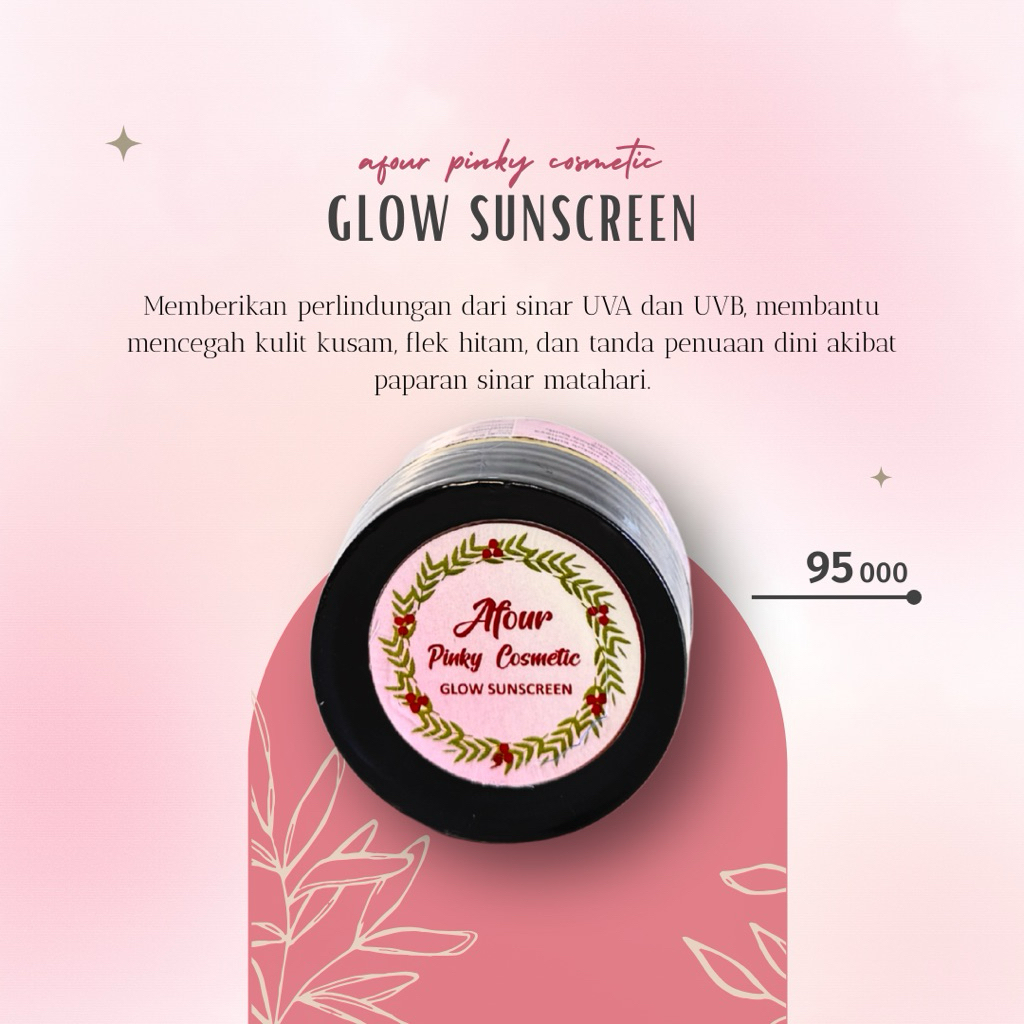 [FREE GIFT] Hybrid Sunscreen Glow Afourpinky SPF 30++
