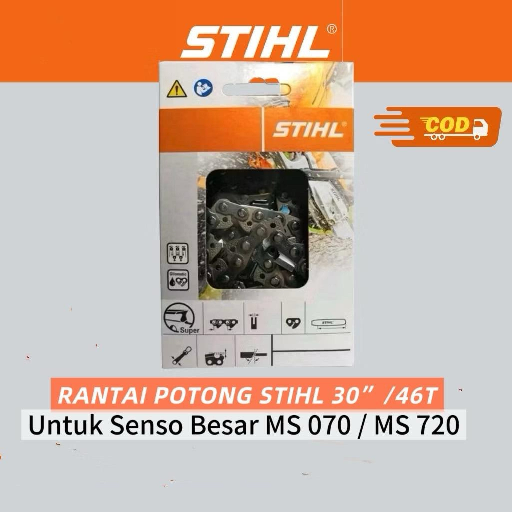 Rantai Bar Chainsaw 30 inch 46T untuk Chainsaw Besar Stihl MS 070 .Rantai Senso 30"/46T untuk Chains