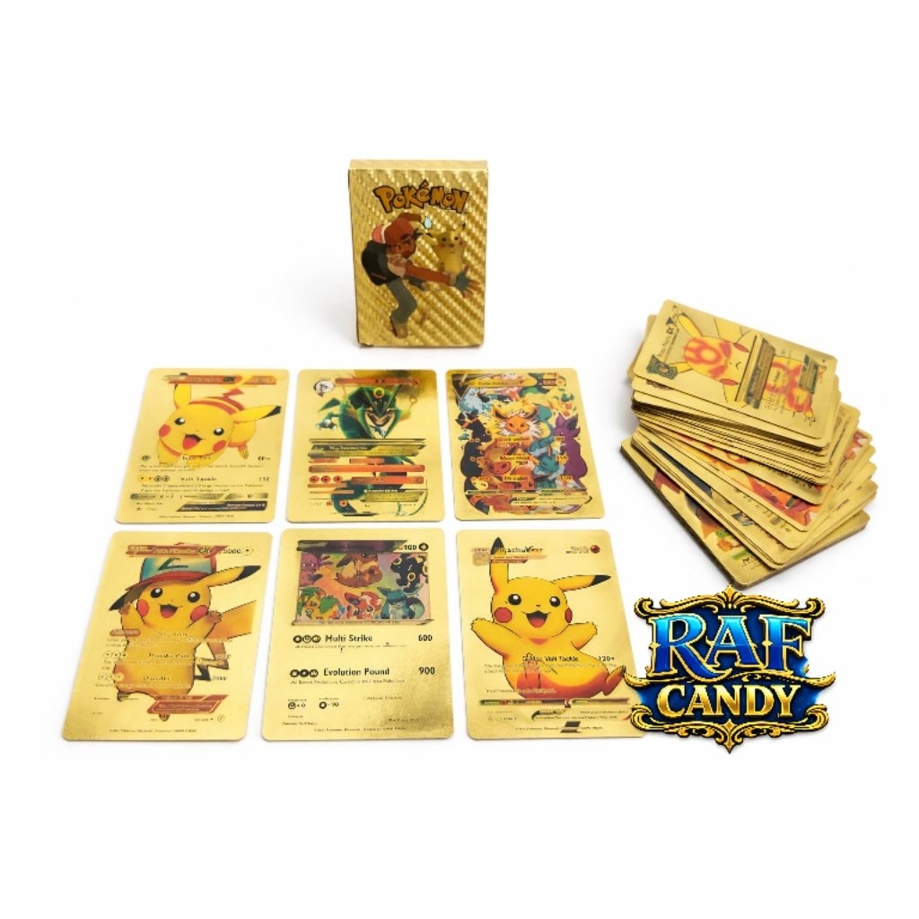 RAF Kartu Pokemon Emas 55 Kartu