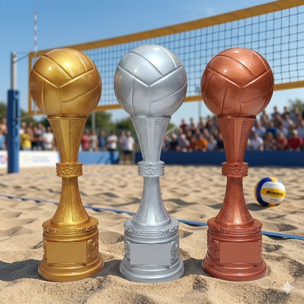 PIALA/TROPHY BOLA VOLLY BAHAN FIBER