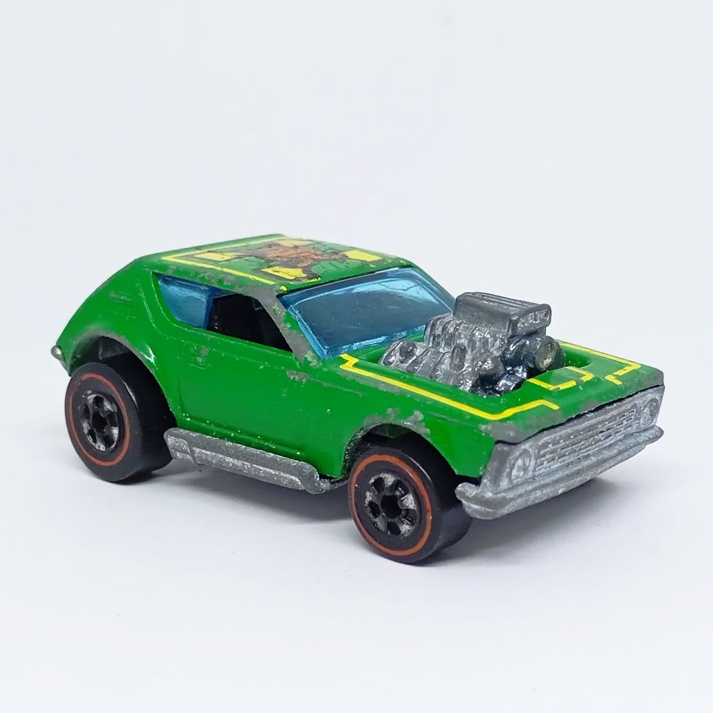 Hotwheels HW Vintage Redline 1975 GREMLIN GRINDER Made in Hongkong Green Rare