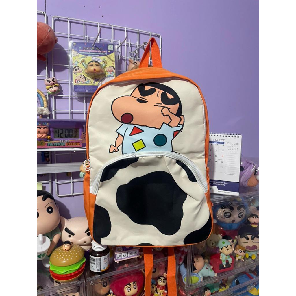 Tas Ransel Shinchan Tidur (Oren) Sinchan Piyama