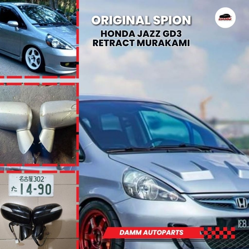 Original Murakami Spion Retract Honda Jazz GD3 Japan