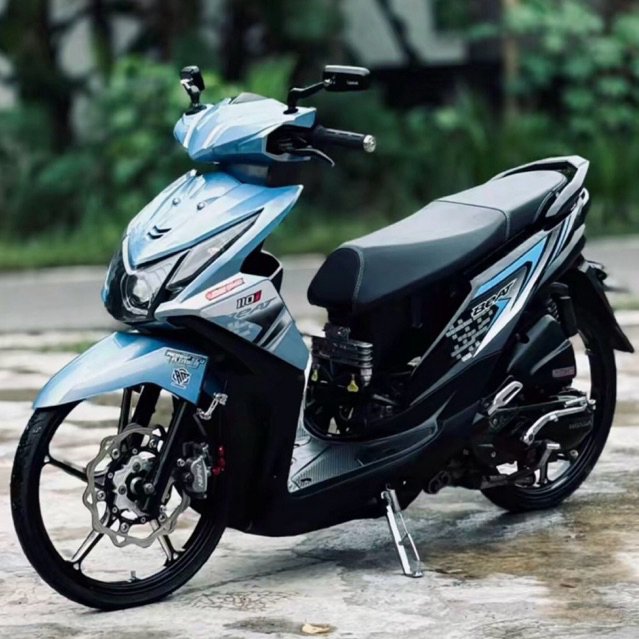 Striping transparan BEAT FI bahan premium maxdecal Glossy