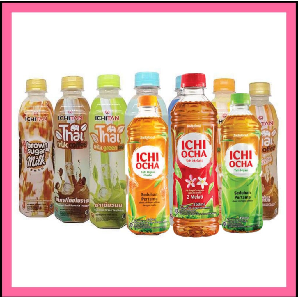 minuman teh ichi ocha green tea madu lemon botol 350ml