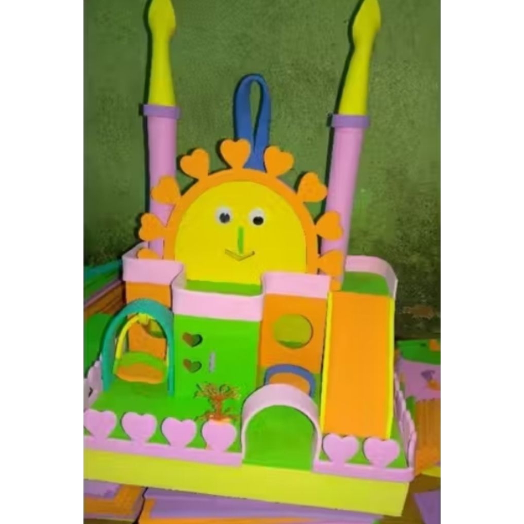 Rumah Kelomang Model Matahari + 5 kelomang warna warni