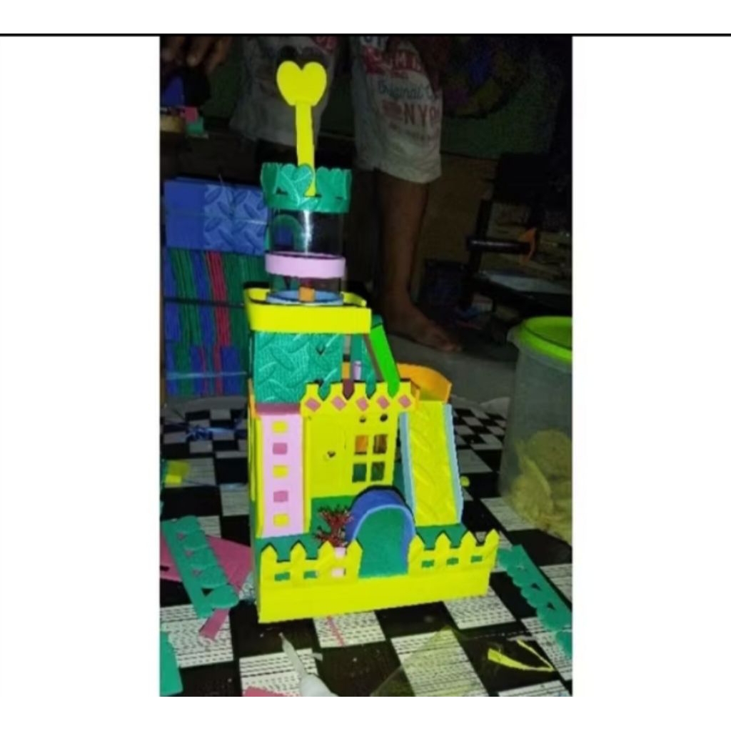 Rumah Kelomang Model Kastil + bonus 5 kelomang warna warni