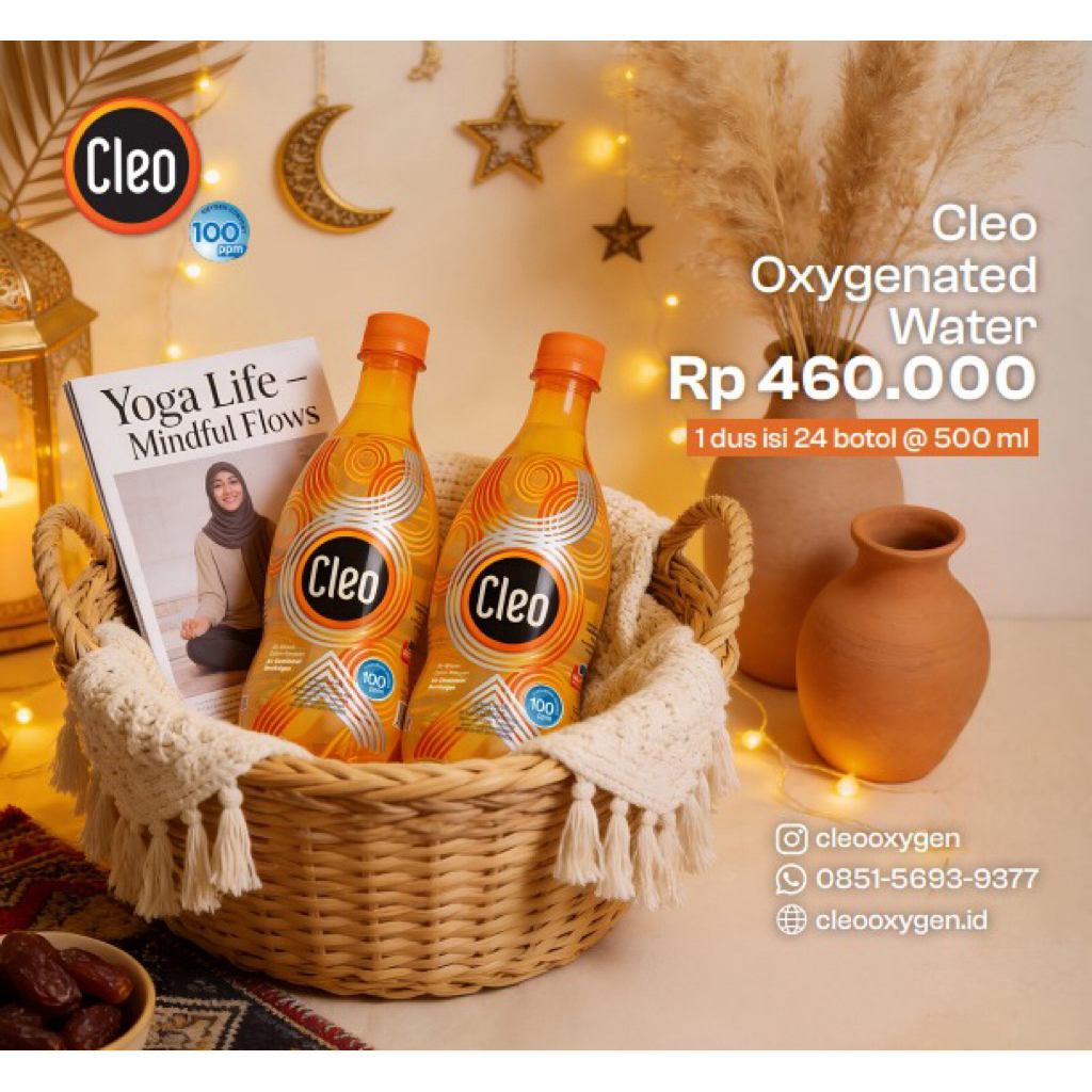 Cleo Oxygenated Water (Cleo Oksigen 100ppm) per dus