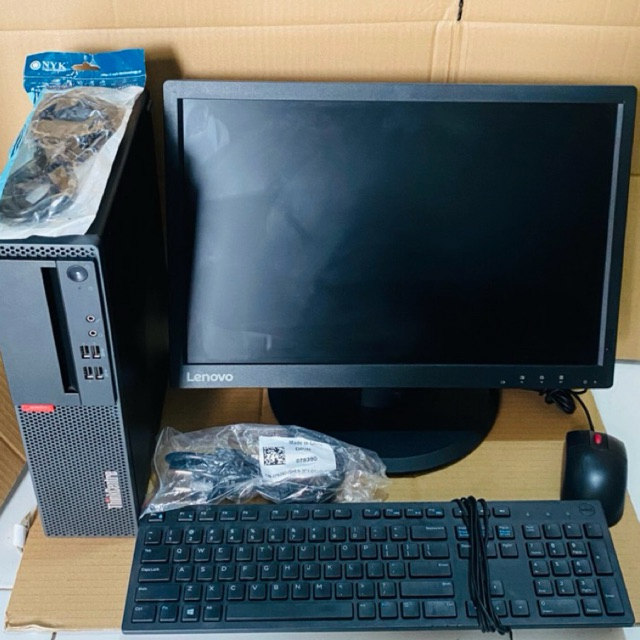 PAKET PC LENOVO M910s CORE i5-6100 RAM 16GB SSD 256GB MONITOR 19 INCH