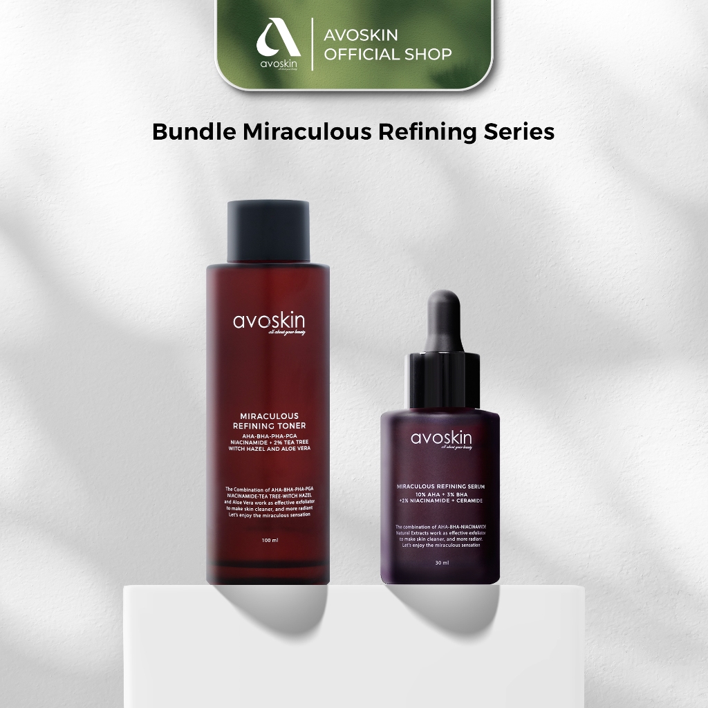 [CREATOR] Paket Skincare Eksfoliasi-Avoskin Miraculous Refining Series