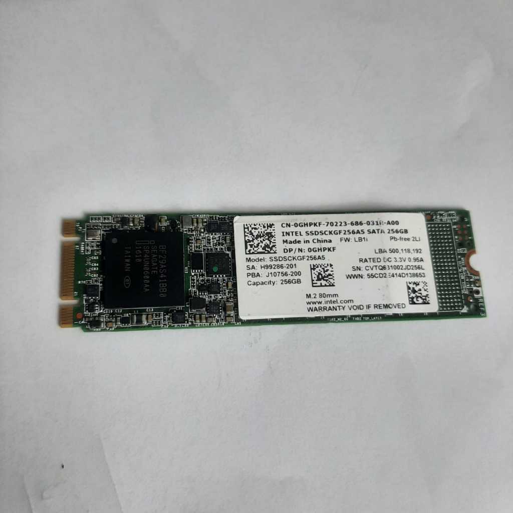 Intel SSD M2 SATA 256GB M.2 SATA 256 GB Intel SSDSCKGF256AS Media penyimpanan bekas
