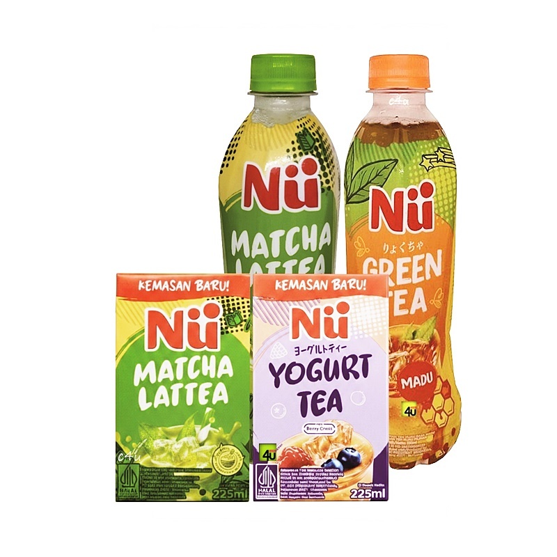 NU - Green Tea, Milk Tea, Yoghurt Tea - Minuman Teh Siap Minum