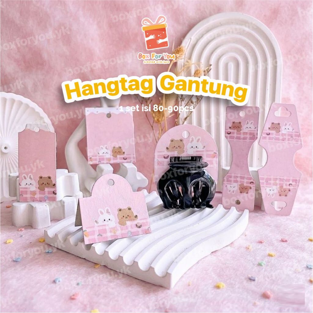 Hang tag / Label Gantung untuk Aksesoris Kalung, Jepit Rambut, Karet Rambut dll