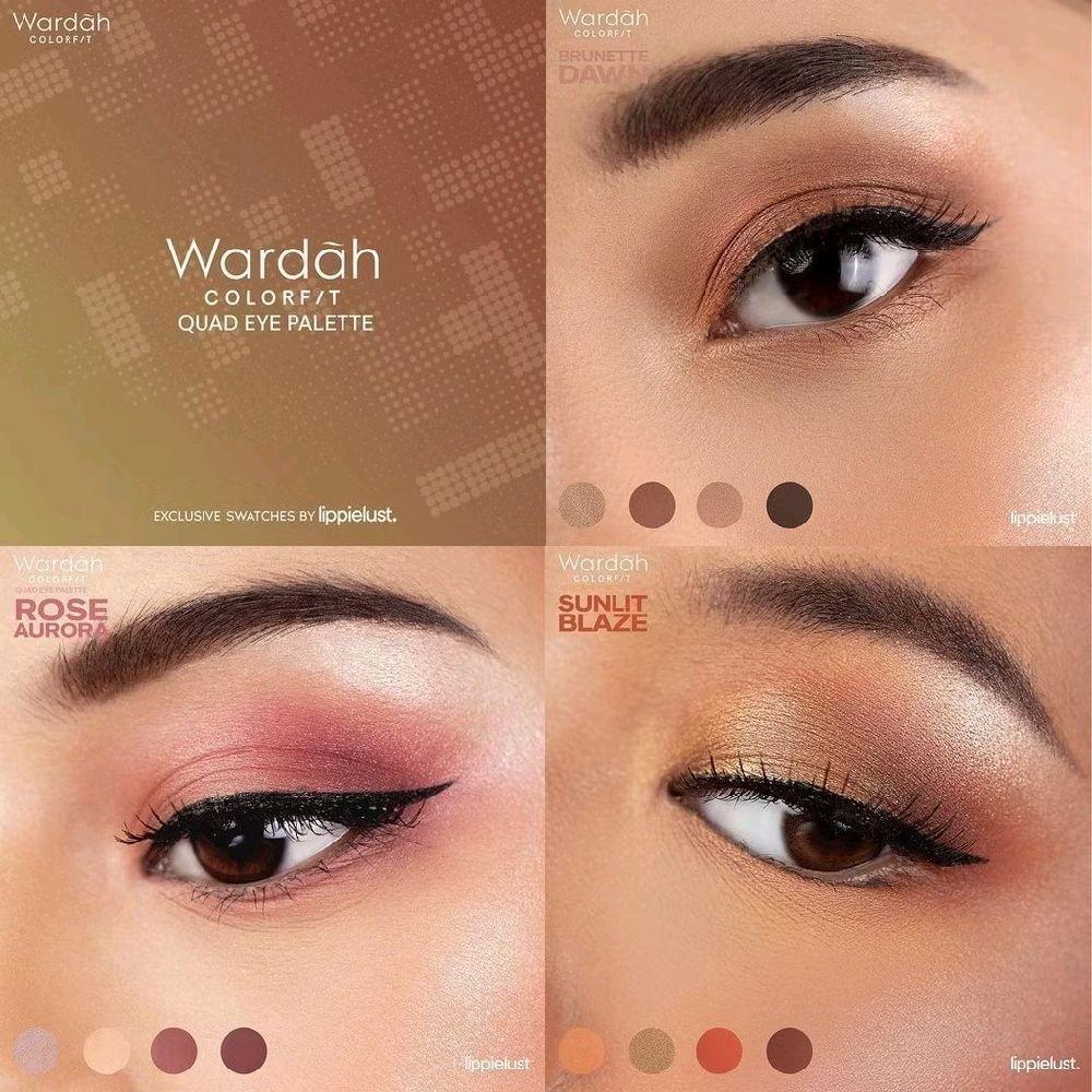 Palet Eyeshadow Wardah Colorfit Quad Eye 4 Warna - Mudah Digunakan, Intens, dan Mudah Dibaurkan