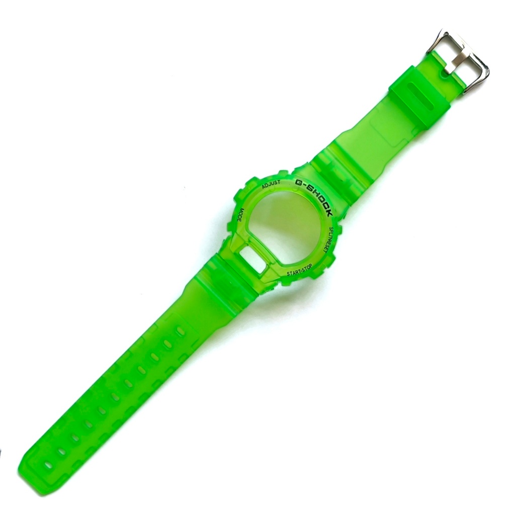 BNB BEZEL STRAP CASIO G-SHOCK GSHOCK DW 6900 DW 6600 JELLY DOFF HIJAU STABILODOFF MATTE