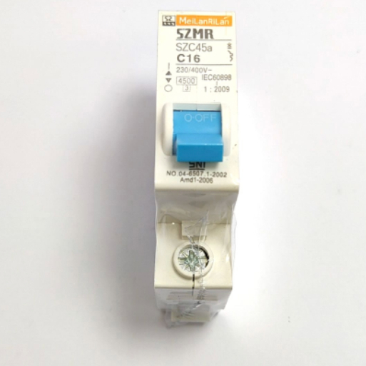 MCB 16 Ampere Merk SZMR Original Baru Bukan Second