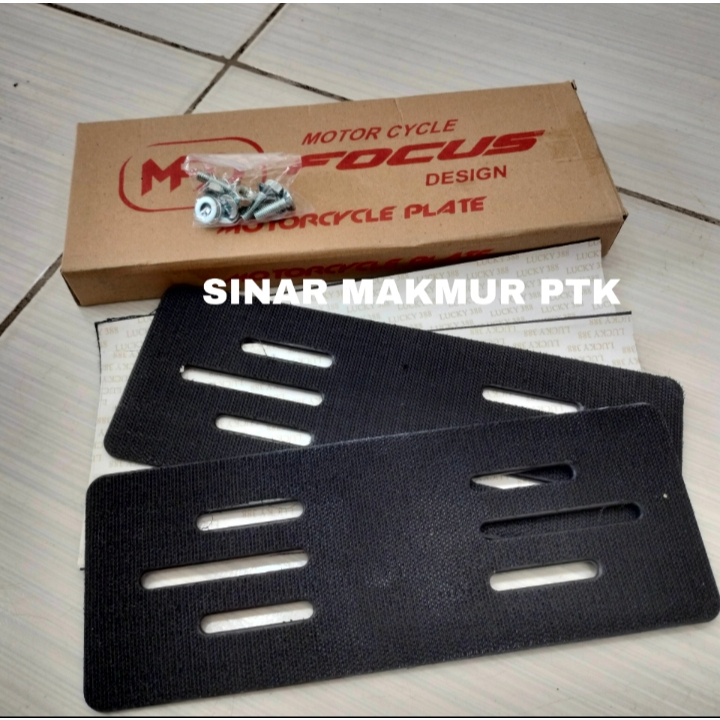 2 PCS flameless plat nomor variasi Beat vario scoopy Genio pcx supra revo stylo dudukan plat nomor u