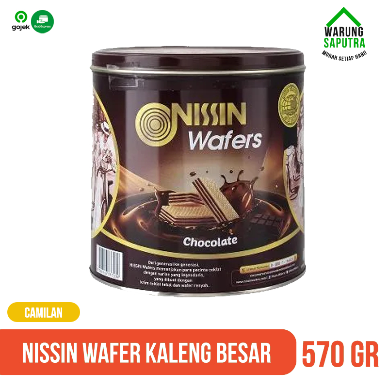 Nissin Wafer Chocolate Kaleng Besar 570 gr