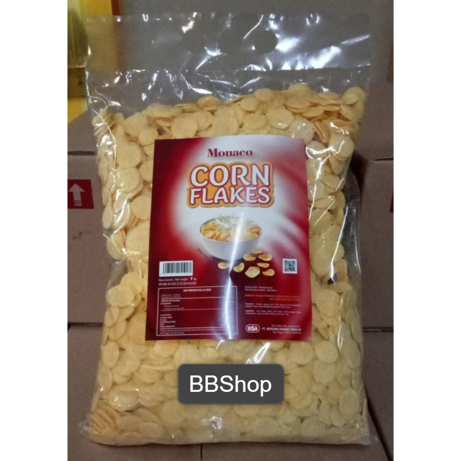 Corn Flakes Monaco 1 Kg - Sumber Tenaga Sehat