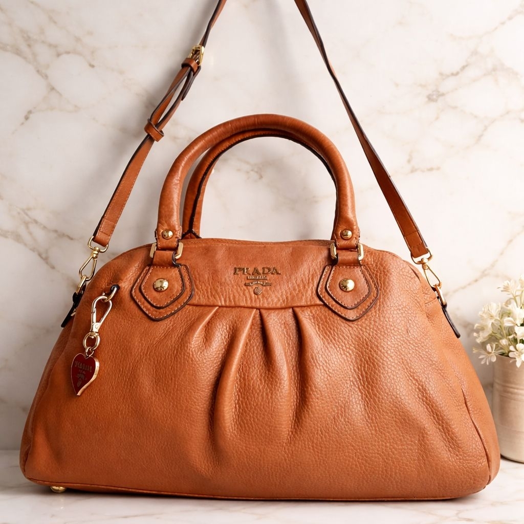 Tas Prada Milano coklat