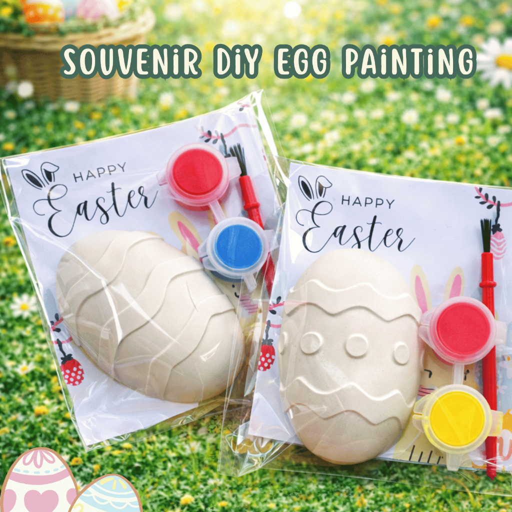 DIY Egg Painting Souvenir Paskah Hampers Easter - Aktivitas Mewarnai Telur Anak Paskah Easter DIY