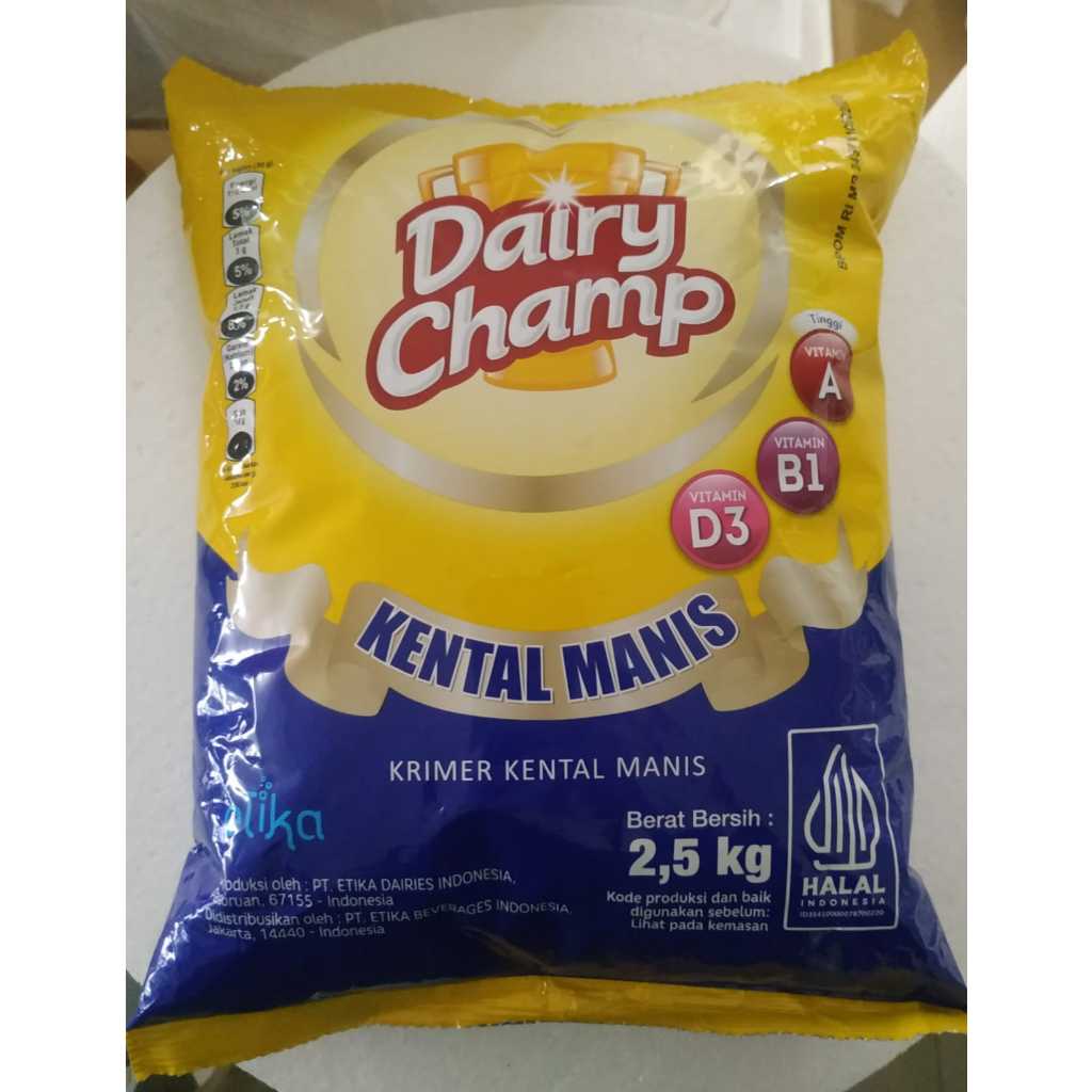 Dairy Champ Kental Manis 2,5 Kg Pouch Krimer Kental Manis