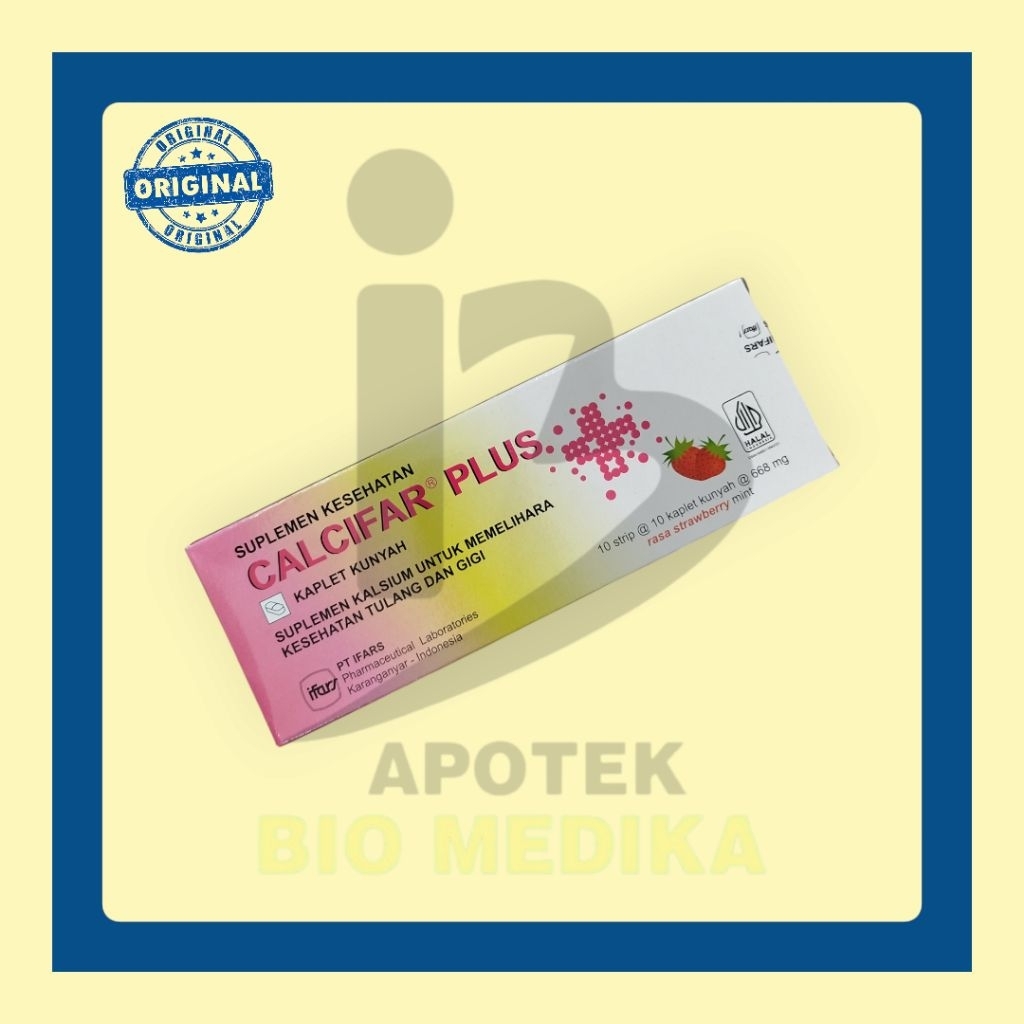 CALCIFAR PLUS VITAMIN TULANG BOX ISI 100