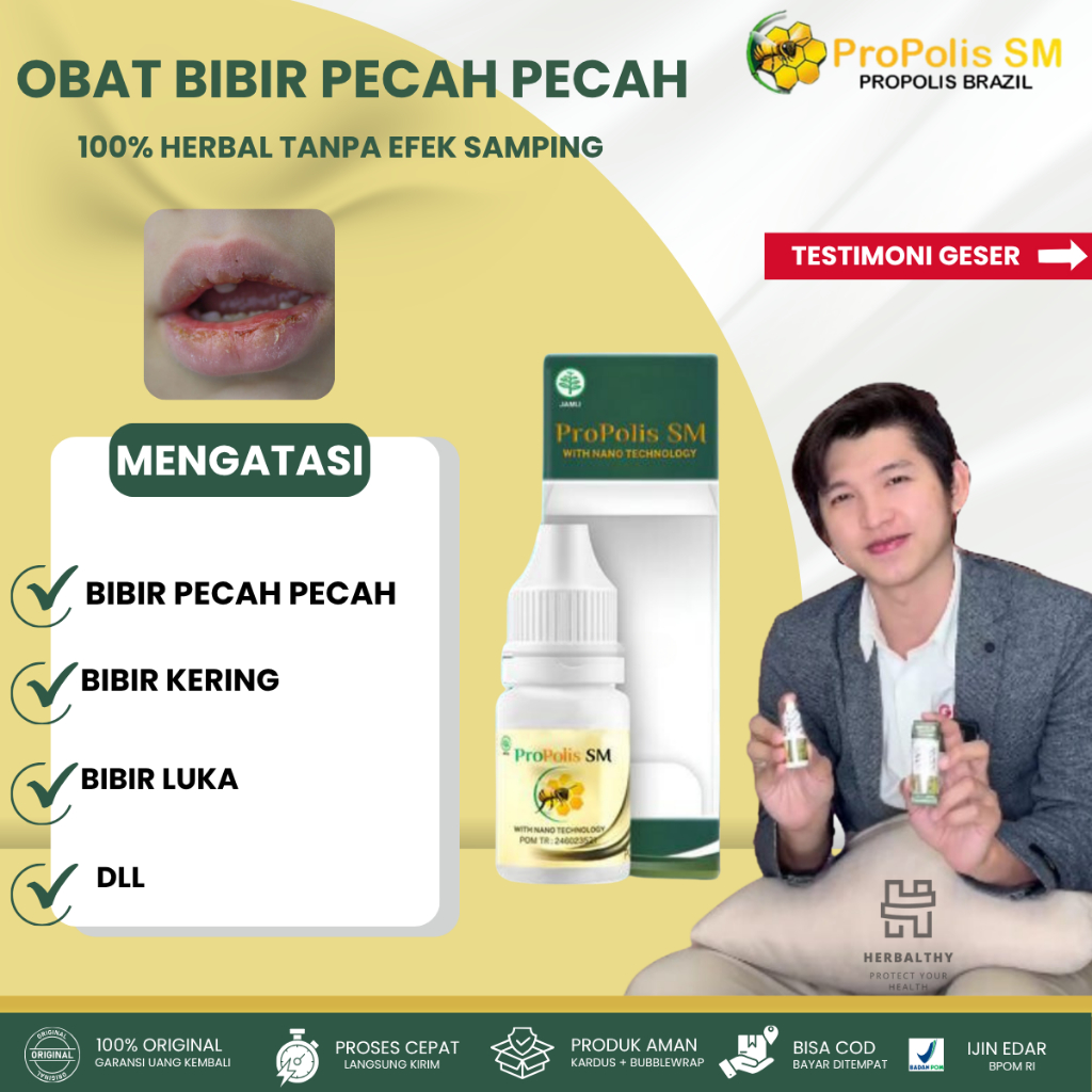 Obat Bibir Pecah-Pecah, Obat pelembap bibir kering, Obat Bibir Kering, Bibir Pecah pecah&Kering, Oba