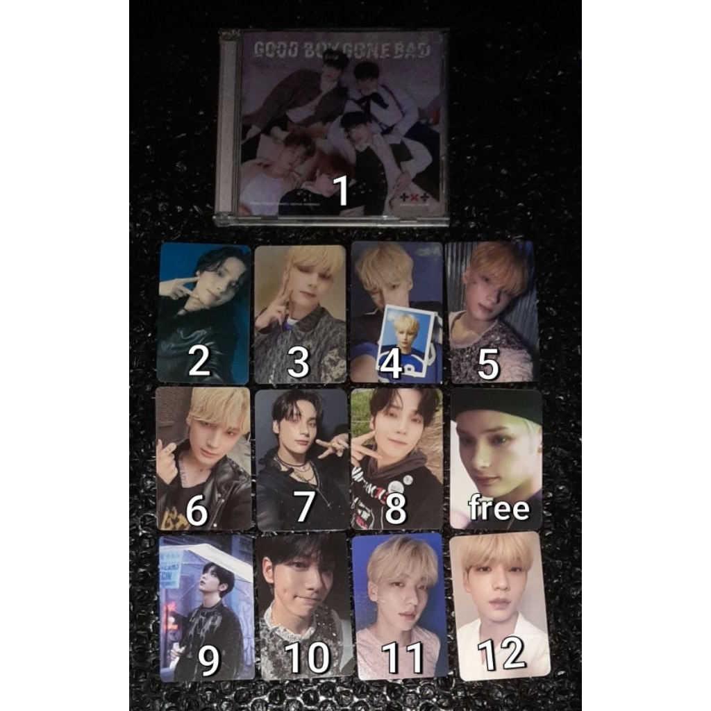 ALBUM ONLY PC PHOTOCARD TXT HUENING KAI SOOBIN GOOD BOY GONE BAD JP JEWEL THE NAME CHAPTER TEMPTATIO