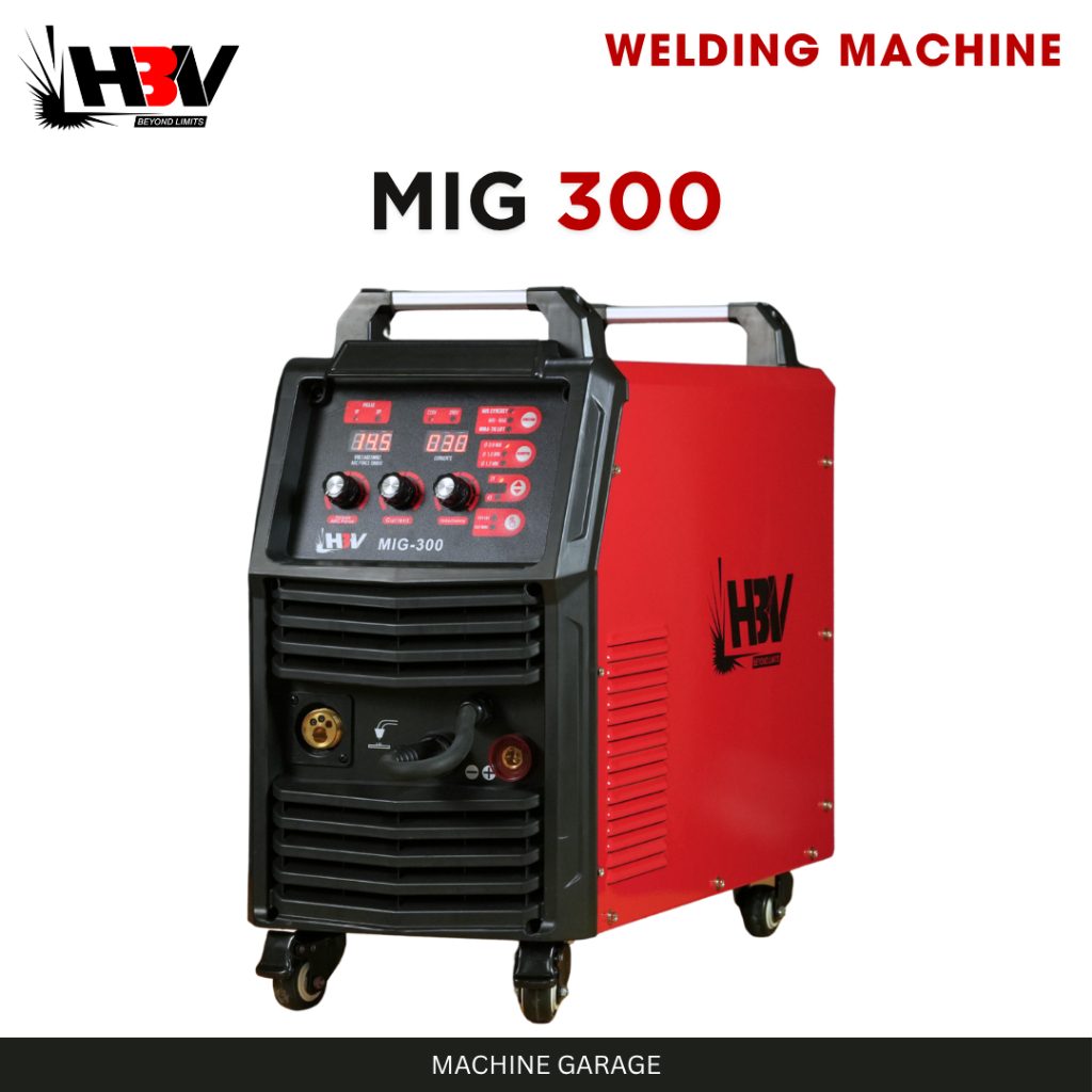 Mesin Las MIG 300 HBV CO2 1 Fasa 220V 3 Fasa 380V Otomatis 2 Fungsi Las MIG MMA Kawat Gulung Bengkel Industri Pabrik