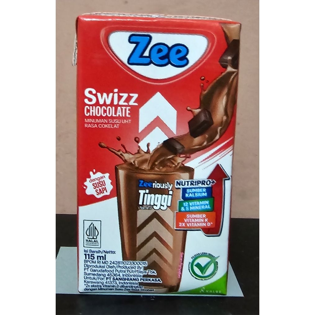 Zee Susu UHT Swizz Coklat 115ml - Untuk Anak Usia 3-12 Tahun
