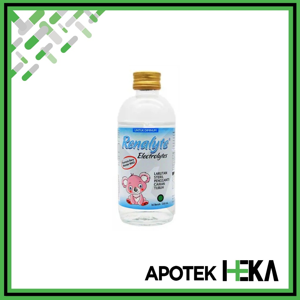 Renalyte 200 ml - Larutan Oralit Botol Untuk Anak Dehidrasi (BANDUNG)
