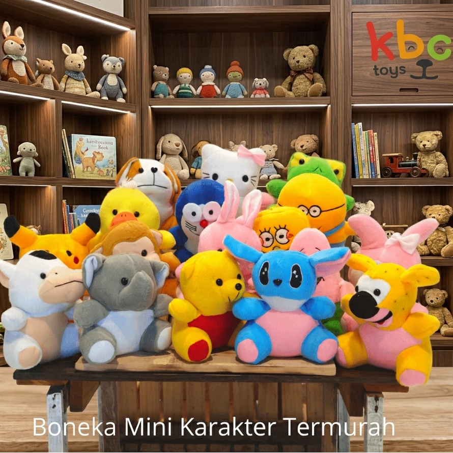 BONEKA CAPIT MINI ALL KARAKTER 15CM TERMURAH/BONEKA CAPIT/BONEKA BUKET/Boneka Teddy dan 25 Macam Kar